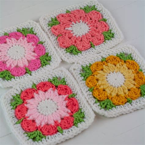 granny flower square